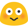 Emoji „Flushed Face“ bei Google