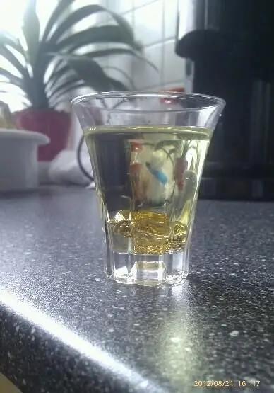 Mit etwas Spiritus im Schnapsglas reinigst du deinen Goldschmuck schnell und einfach, wie im Artikel zum Gold putzen erklärt.
