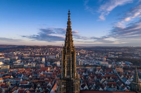 Das Ulmer Münster ist der höchste Kirchturm Europas.