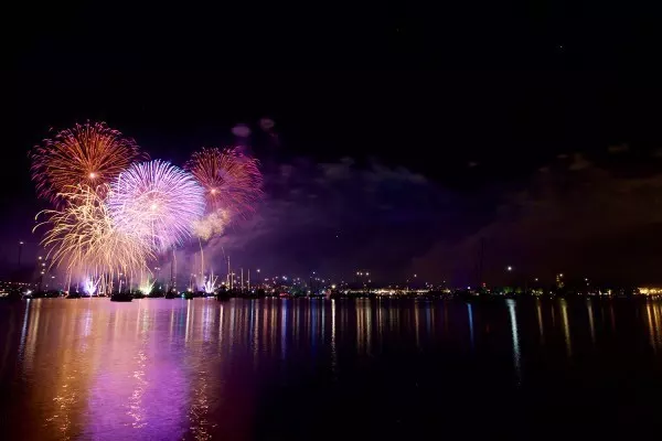 Das Seenachtsfest in Konstanz findet jedes Jahr im August statt. Das Highlight ist das riesige Feuerwerk auf dem See.