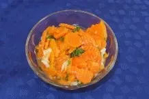 Gekochter Karottensalat
