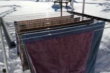 Wäsche bei Frost trocknen