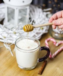 Zimtmilch mit Honig