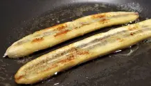 Reife Bananen aus der Pfanne