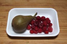 Himbeer-Birnen-Bowle