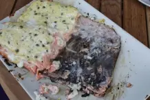 Gegrillter Lachs an Mayonnaise mit Zitrone, Dill & Kapern