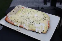 Gegrillter Lachs an Mayonnaise mit Zitrone, Dill & Kapern