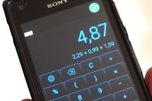 Mitrechnen im Supermarkt mit Handy