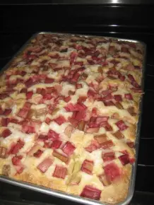 Leckerer Rhabarberkuchen
