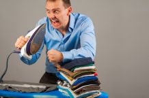 Bügeleisen gleitet nicht mehr so gut über den Stoff?