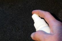 Ausgelaufene Milch im Auto