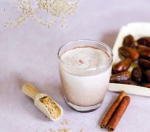 Reis-Soja-Drink mit Datteln (vegan)