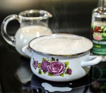 Die Milch ist übergekocht?
