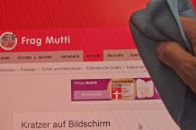 Kratzer auf Bildschirm