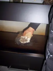 Kaminscheibe billig mit Asche reinigen - mit Fotoanleitung
