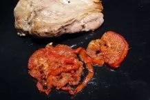 Gebratene Tomaten als Beilage zu Steak