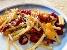 Leckere Spaghetti-Kürbis-Pfanne