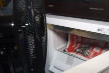 Kühl- oder Gefrierschrank schneller abtauen mit Ventilator