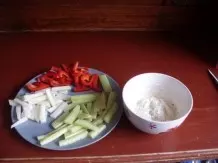 Frischkäse-Dip mit Gemüse