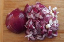 Zwiebelwürfel / Ingwerwürfel auf Vorrat