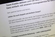 Werbeschreiben entsorgen II