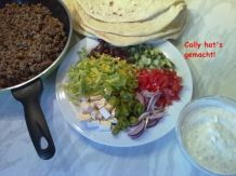Frisch selbst gemachte Pseudo-Döner oder -Lahmacun