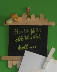 A-Sager Basteleien: Bilderrahmen und Tafel herstellen