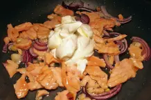 Spaghetti mit Räucherlachs