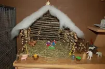 Krippe mit Kindern bauen