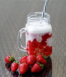 Erdbeercappuccino