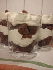 Raffaello Creme mit Himbeeren