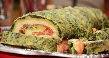 Lachs-Spinatrolle: ein schönes Partymitbringsel