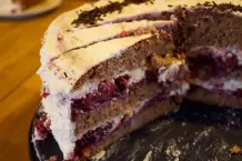 Schwarzwälder Kirschtorte mit Alkohol