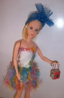 Barbie Puppen Dress mit Fransenwolle