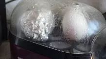 Geplatzte Eier kochen - mit Silberfolie/Alufolie