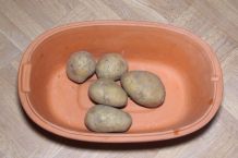 Kartoffeln ohne Wasser kochen - im Römertopf