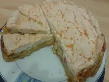 Schneller Rhababerkuchen mit Baiserhaube