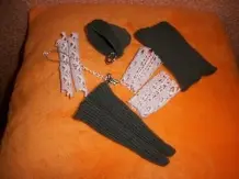 Barbie Puppen Outfit aus einem Socken & etwas Spitze