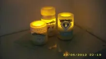 (LED-) Kerzen abwechslungsreich dekorieren