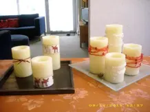(LED-) Kerzen abwechslungsreich dekorieren