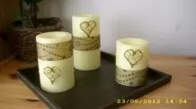 (LED-) Kerzen abwechslungsreich dekorieren