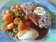 Falscher Hase (gefüllter Hackbraten)