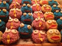 Blaue Monster Muffins - Krümelmonster