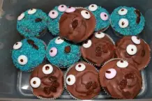 Blaue Monster Muffins - Krümelmonster