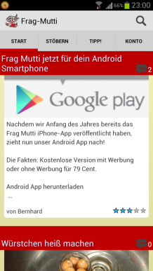 Frag Mutti jetzt für dein Android Smartphone