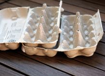 Feueranzünder aus Eierverpackung