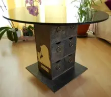 Pfeifentisch auf Rollen selbst gebaut