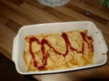 Tortilla-Chips mit Käse überbacken