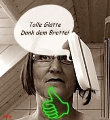Glatte Matte - schöne Glätte Dank dem Brette!
