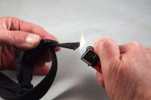 Kordelenden mit Feuerzeug "verschließen"